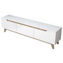 Hanah Home Soporte de TV D1 - 2472 Blanco y Nogal